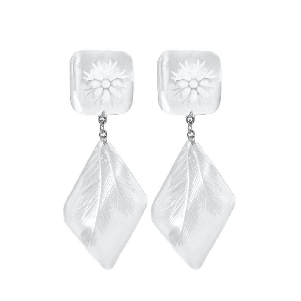 Clip dangle earrings